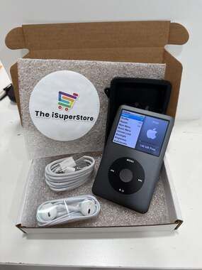 Refurbished  Apple iPod Classic 160GB 7th Generation Space Gray A1238 Bundle+ 1